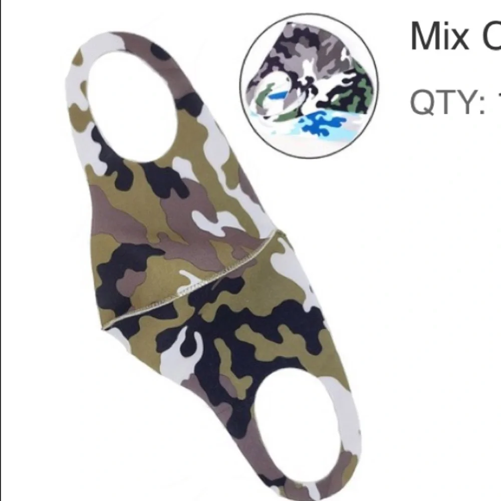 City camo army camo individually packaged mask